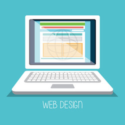 web design development vector image
