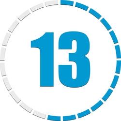 circular chart graph progress completion step vector image