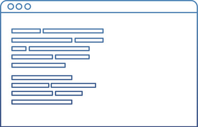 degraded outline website programming code system vector image