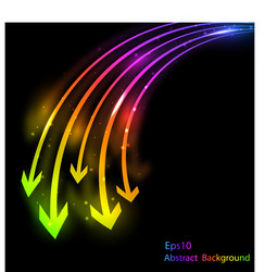 abstract bright background with arrows vector image