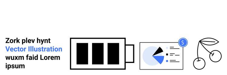 battery charging data analytics dashboard vector image