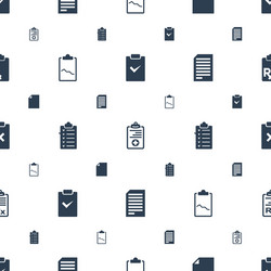 clipboard icons pattern seamless white background vector