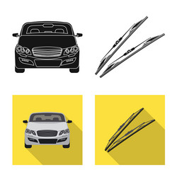 isolated object of auto and part symbol set vector image
