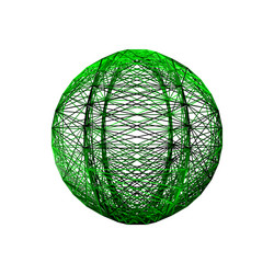 sphere carcass framework isolated on white vector image