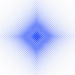 symmetrical halftone circle pattern background vector image