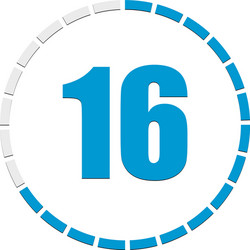 circular chart graph progress completion step vector image