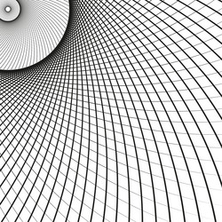distorted grid shape abstract curve mesh optical vector image