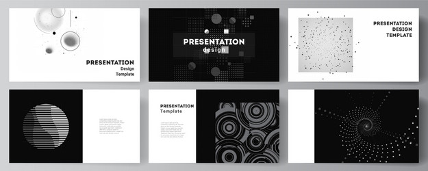 Layout presentation slides design vector