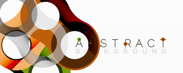 modern design features overlapping circles warm vector image