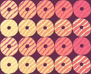 seamless repeating pattern donuts vector image