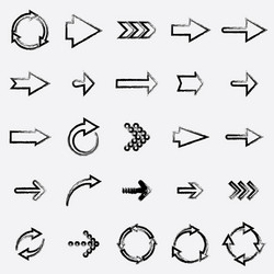 Set of Arrows and Directional Icons vector image