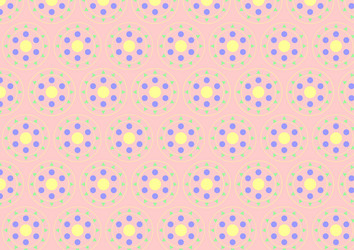 circle clasper pattern on pastel color vector image