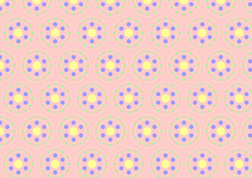 Circle clasper pattern on pastel color vector