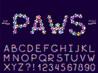 set abstract font and alphabet vector image