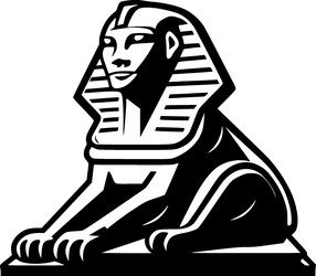 sphinx - minimalist and flat logo Vector Image