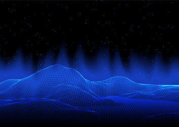 abstract modern background with wireframe vector image