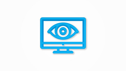 Eye atom logo icon Royalty Free Vector Image - VectorStock