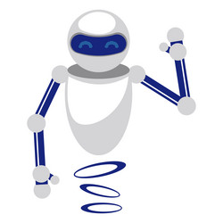 homanoid robot floating vector image