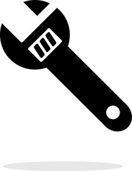 Spanner icon on white background vector