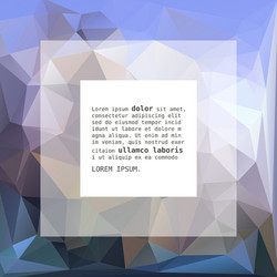 geometric triangular abstract background vector image