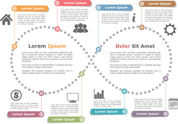 Infinity Loop Business Chart vector image