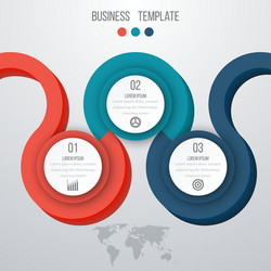 Infographics three options vector