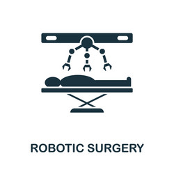 Robotic surgery icon simple element from vector