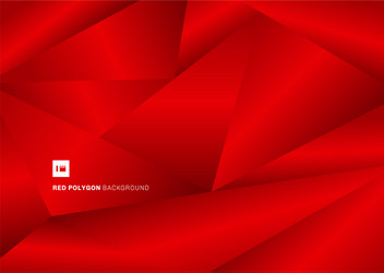Red Low Poly Gradient Background vector image