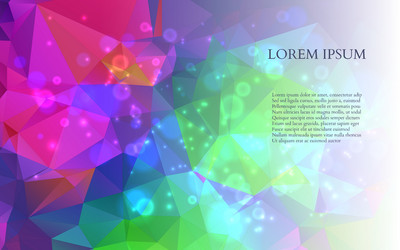 Abstract colorful triangles background vector