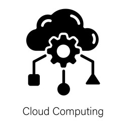 cloud computing vector image