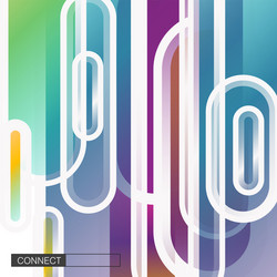 flat dynamic shapes in minimalistic style vector image