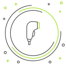 line scanner scanning bar code icon isolated vector image