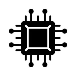 microprocessor vector image