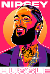 Nipsey Hussle - Hustle Vector Image