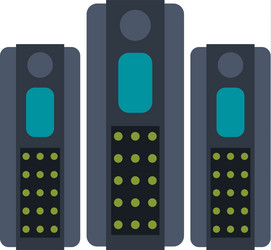 Servers web hosting icon image vector