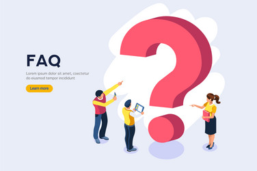 Support and Information Query vector image