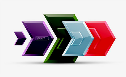 techno arrow background template design vector image