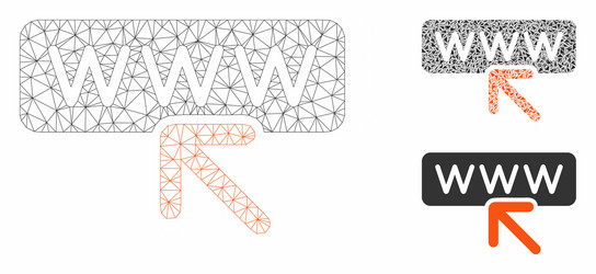 select website mesh network model vector image