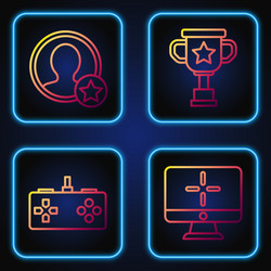 set line computer monitor gamepad premium create vector image