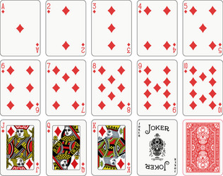 poker playing cards design 01 vector