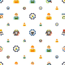 support icons pattern seamless included editable vector image