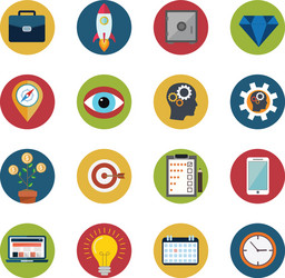 web design objects delivery business office vector image