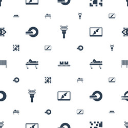 scan icons pattern seamless white background vector image
