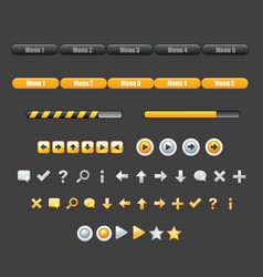 web button set vector image