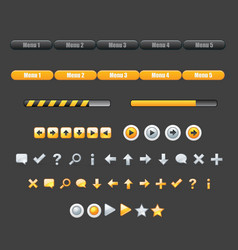 web button set vector