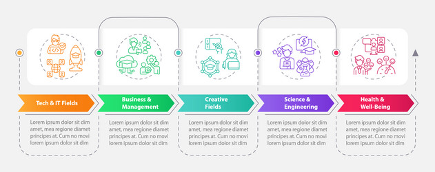 Mooc layout with colorful thin line icons concept vector