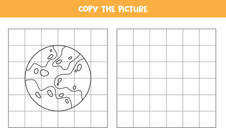 copy picture planet mars logical game vector image