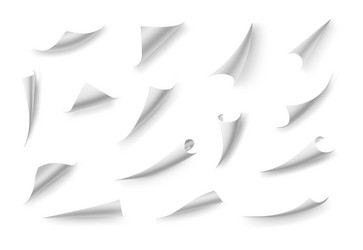 Page Curl - Paper Edge Effect vector image
