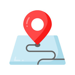 visually perfect icon of location map editable vector image