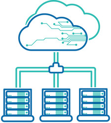 web hosting design vector image